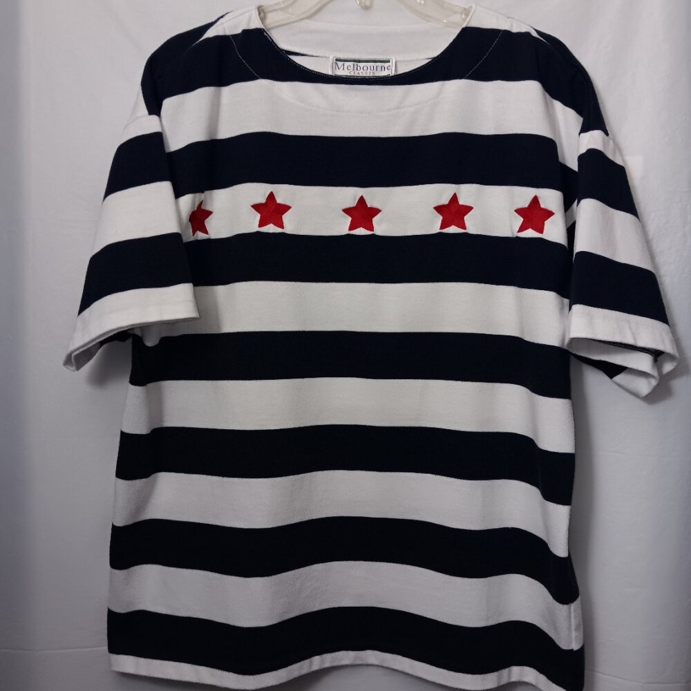 MELBOURNE CLASSIX PATRIOTIC STARS & STRIPES SHIRT